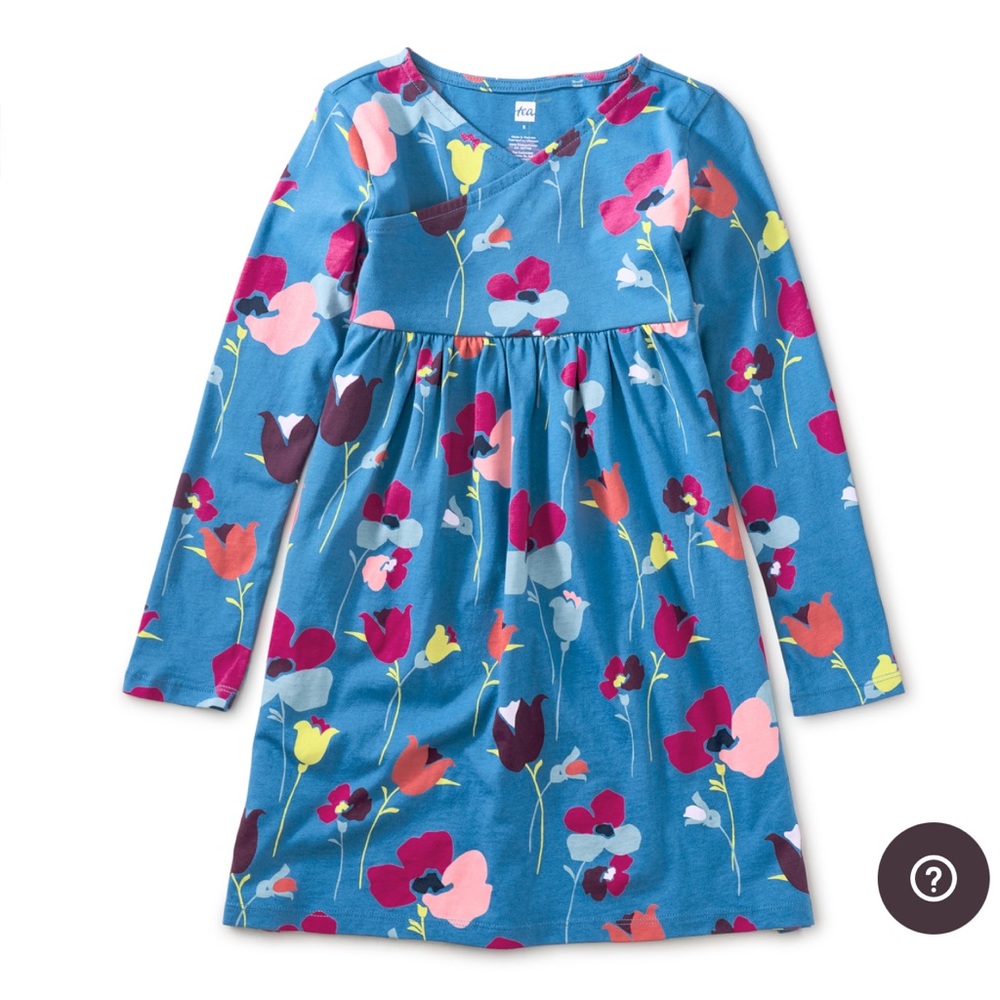 Tea collection Tulip long sleeved wrap dress